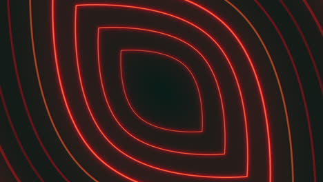 repetición de pulso de neón líneas rojas en gradiente negro