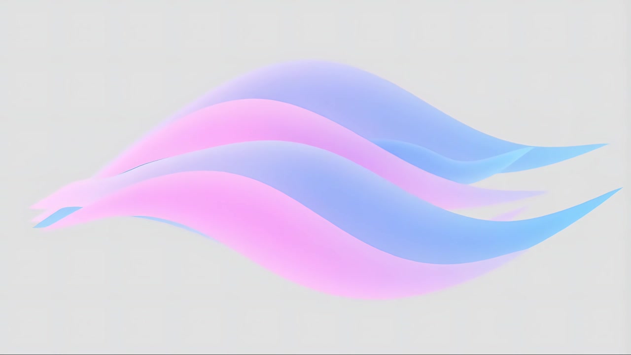 Sfondo Minimalista Astratto con Onde in Movimento 4K