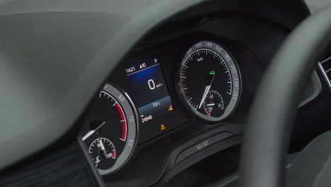 modern car instrument panel dashboard