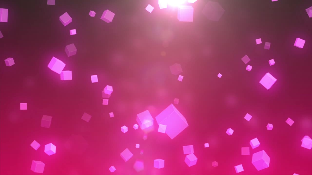 분홍색 기하학 큐브 추상적인 배경