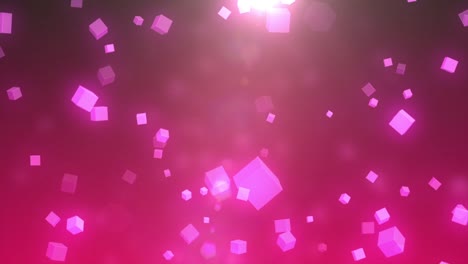 cubos geométricos rosados fondo abstracto