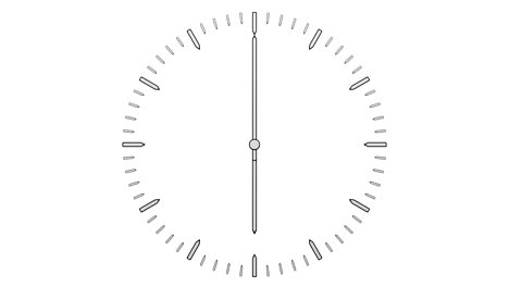animation of timelapse of flat clock face.