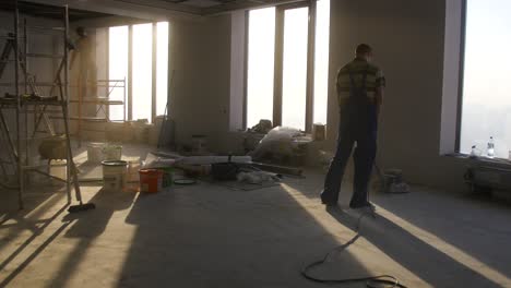 renovation of an office space in progress