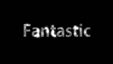 fantastic text animation message motion graphics