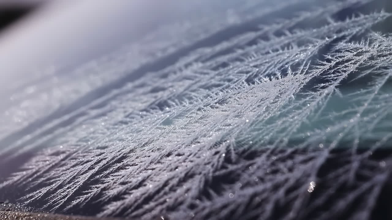Intricate Frost Patterns on a Window