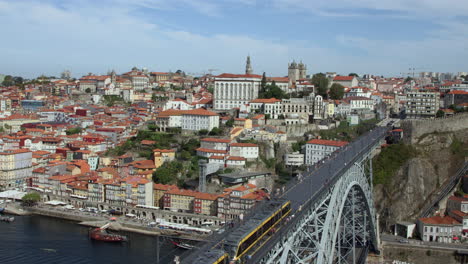 scenic views of the river, passing metro, and boats