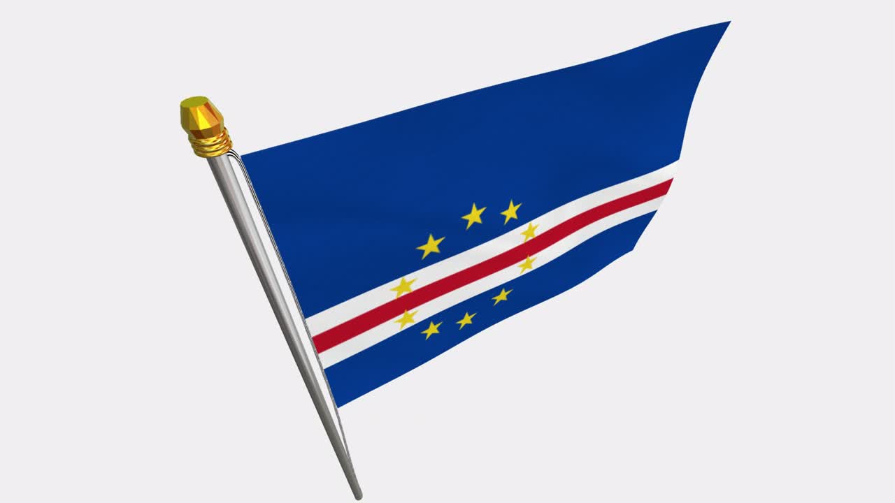 케이프베르데 발이 바람에 날아다니는 4k 슬로우 모션 비디오, 알파 채널