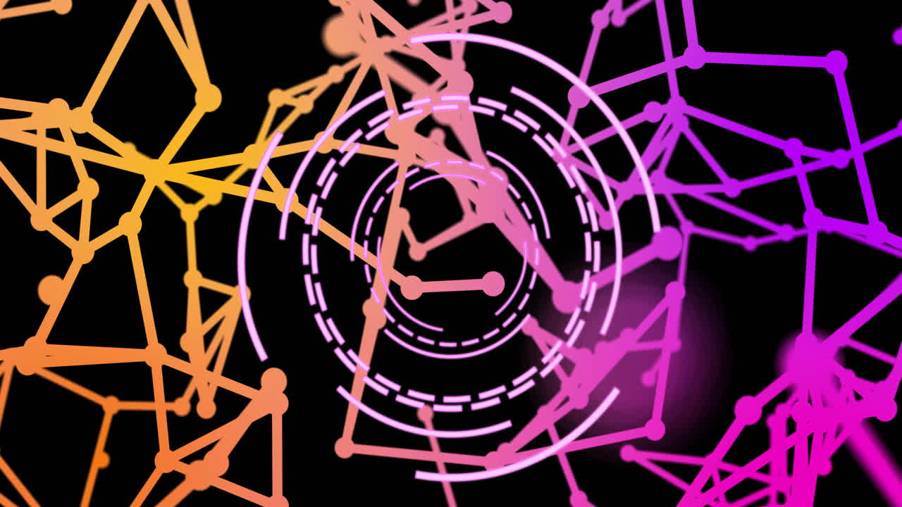 animación de la red de conexiones a través del escaneo de alcance