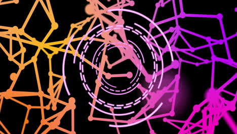 animación de la red de conexiones a través del escaneo de alcance