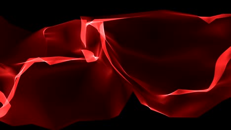 polígono digital cinta de seda suave suavemente ondulante fondo abstracto - nueva tecnología dinámica arte movimiento imágenes de video coloridas