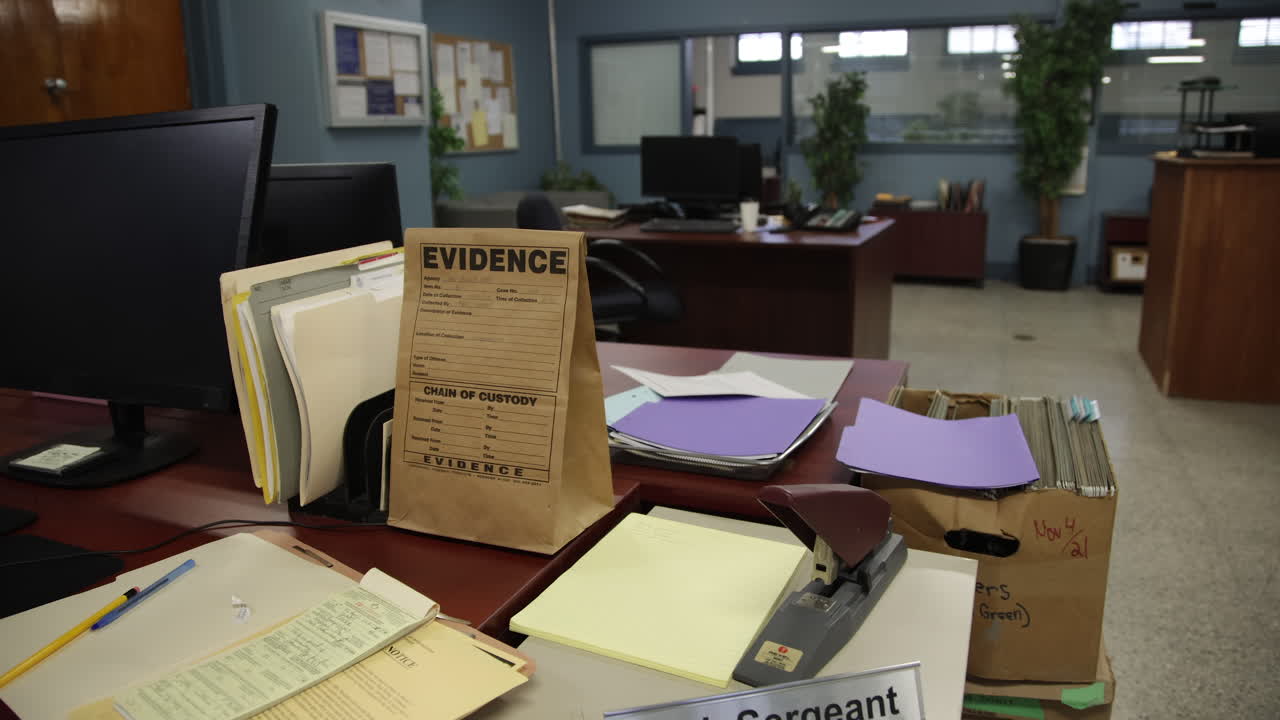 Solving crimes with evidence in an empty police precinct