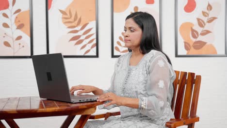 Indian-woman-relaxing-at-work