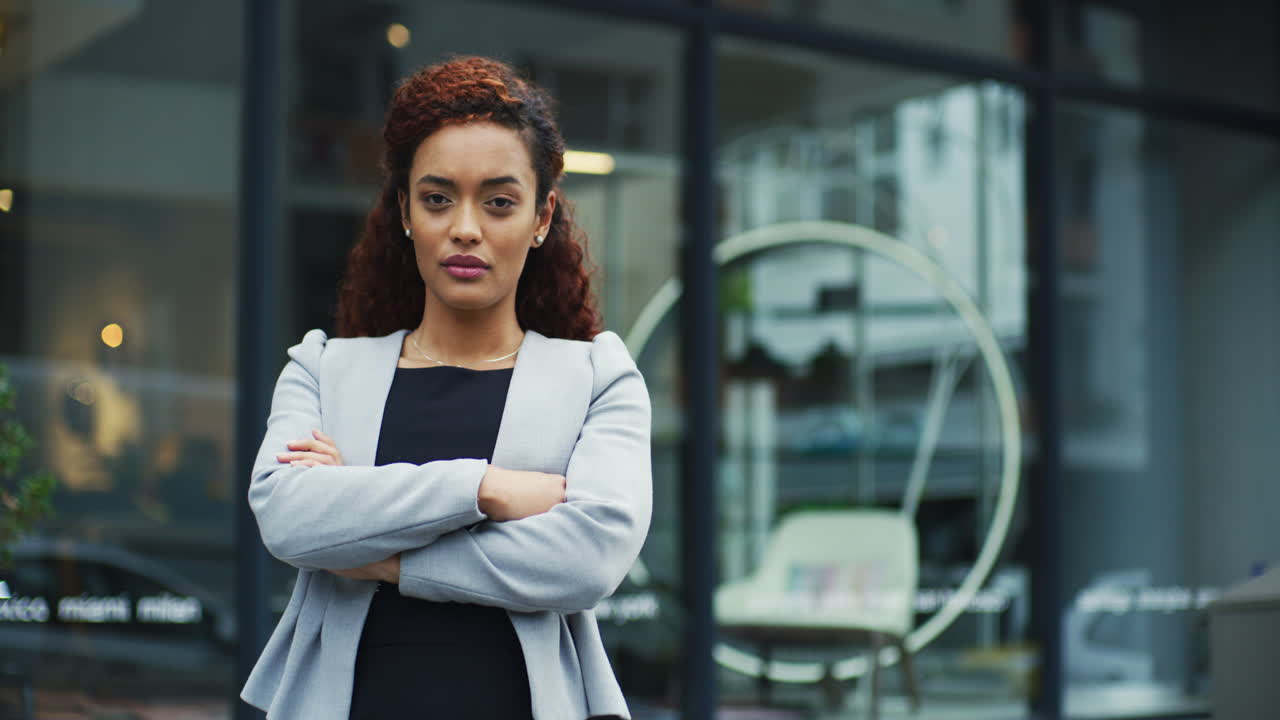 She is serious as serious gets