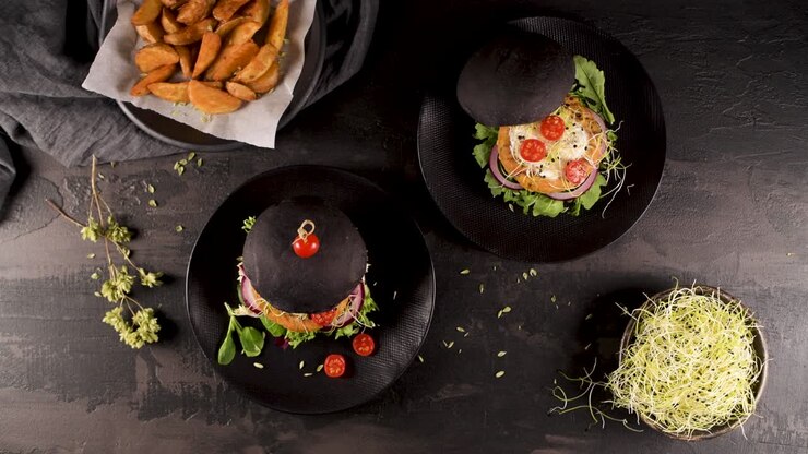 Tasty grilled veggie burgers