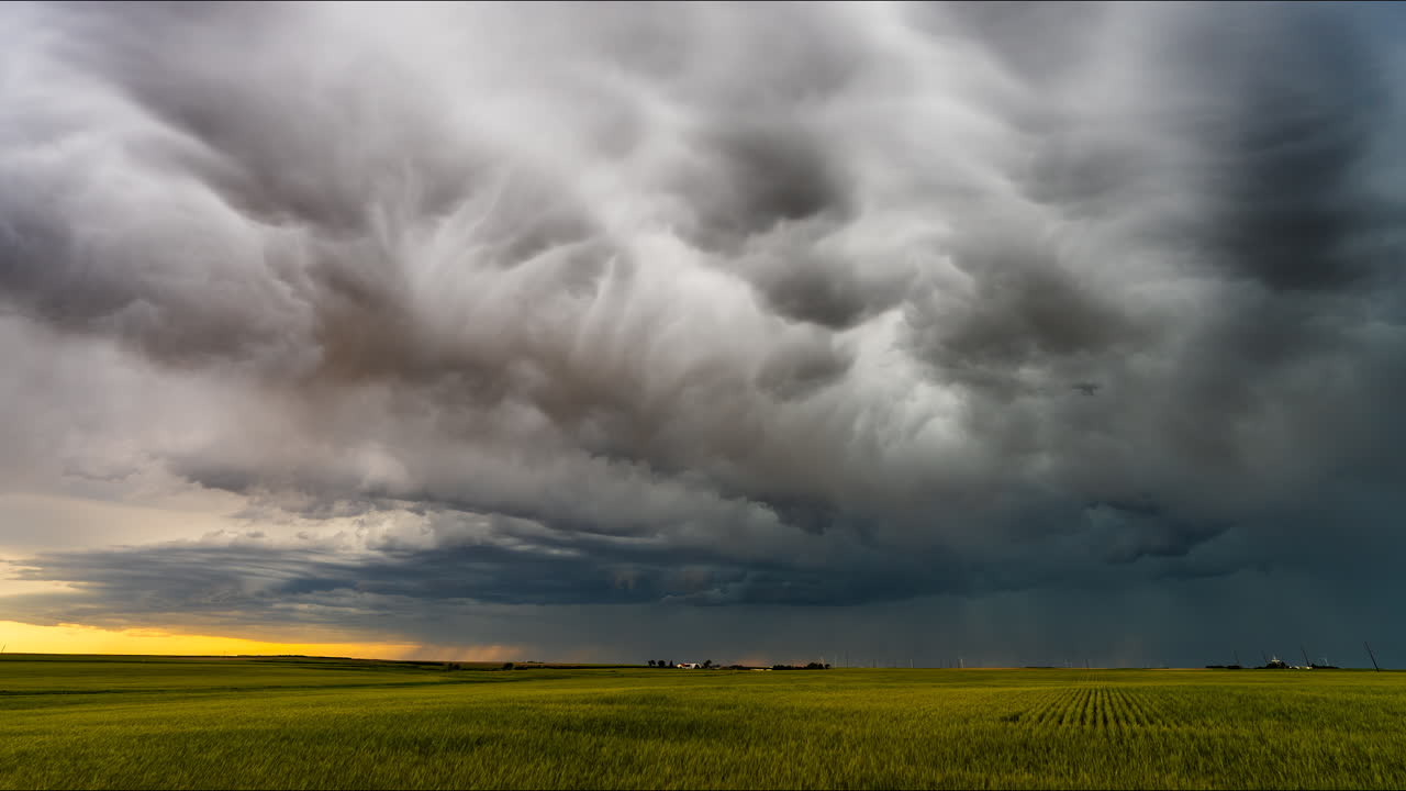 Stormy Weather over a Rural Field