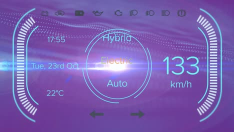 animación del procesamiento de datos en pantalla