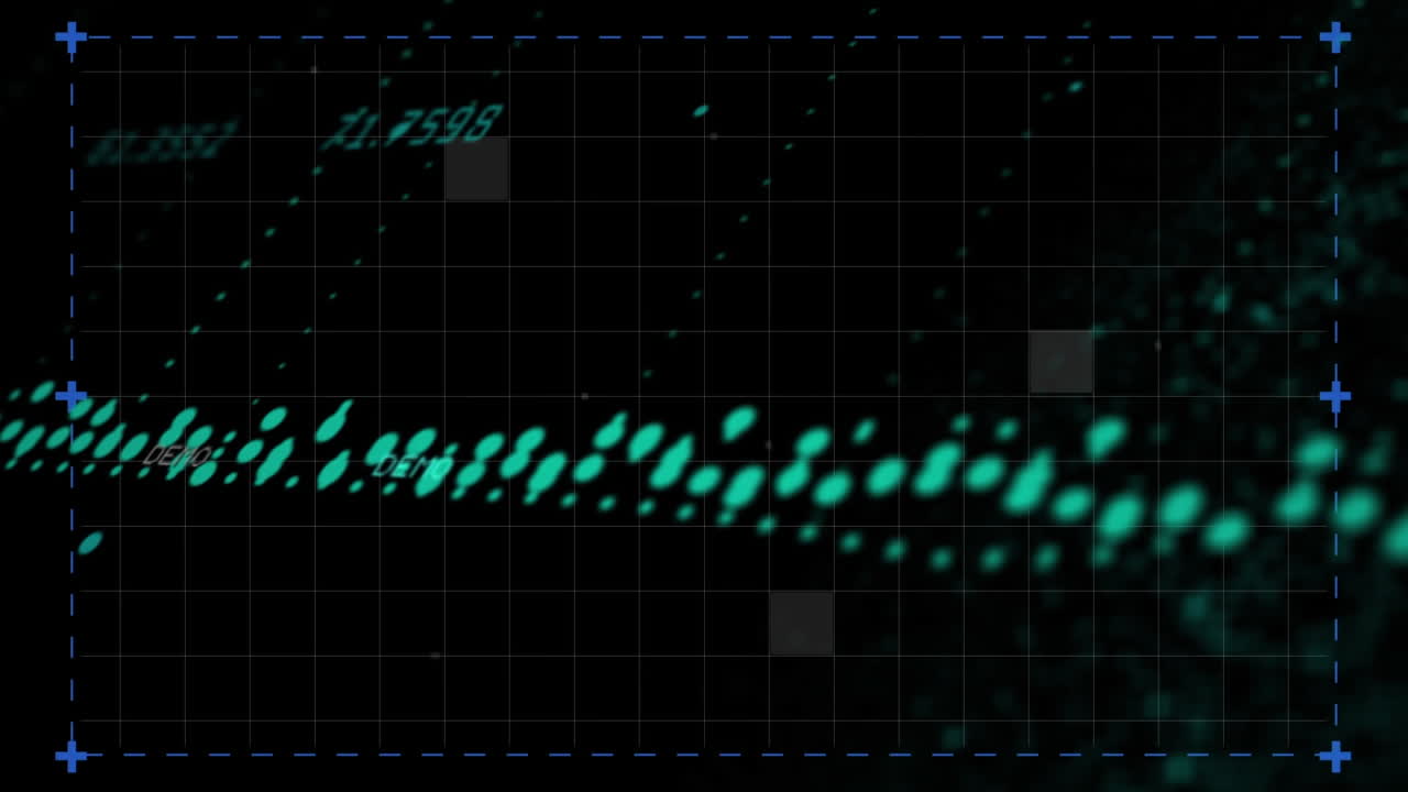 Animation of data processing over grid