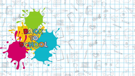 back to school animation 4k