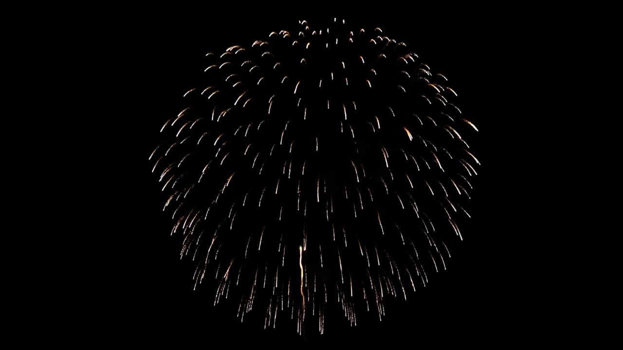 Colorful fireworks explosion light in the night sky green screen animation new years eve fireworks