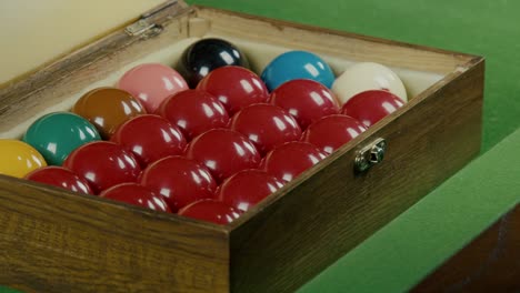 opening billard snooker ball box