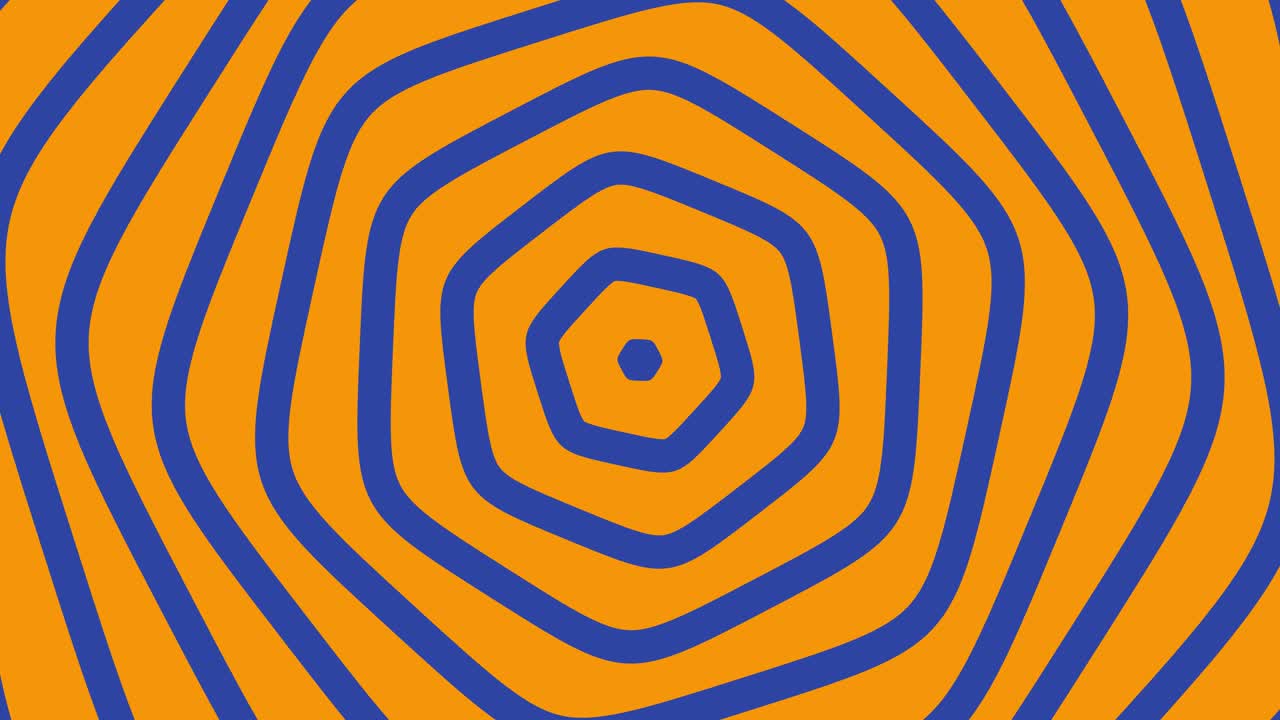 3d Line Illusion Orange Background