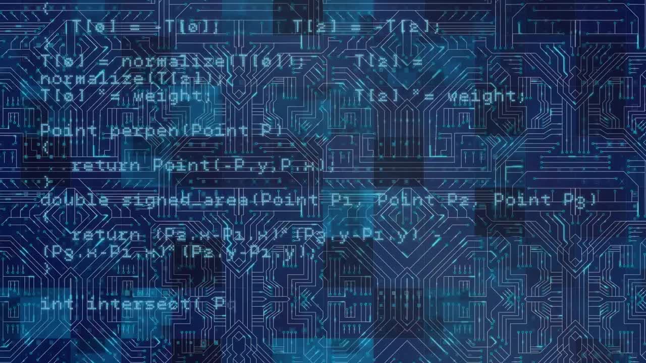 Animation of data processing over integrated circuit
