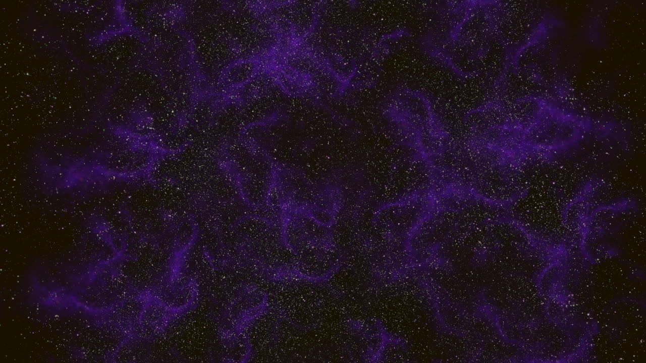 impresionante nebulosa púrpura y negra llena de partículas brillantes en el espacio