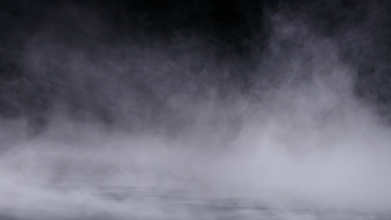 현실적인 건조 얼음 연기 구름 안개