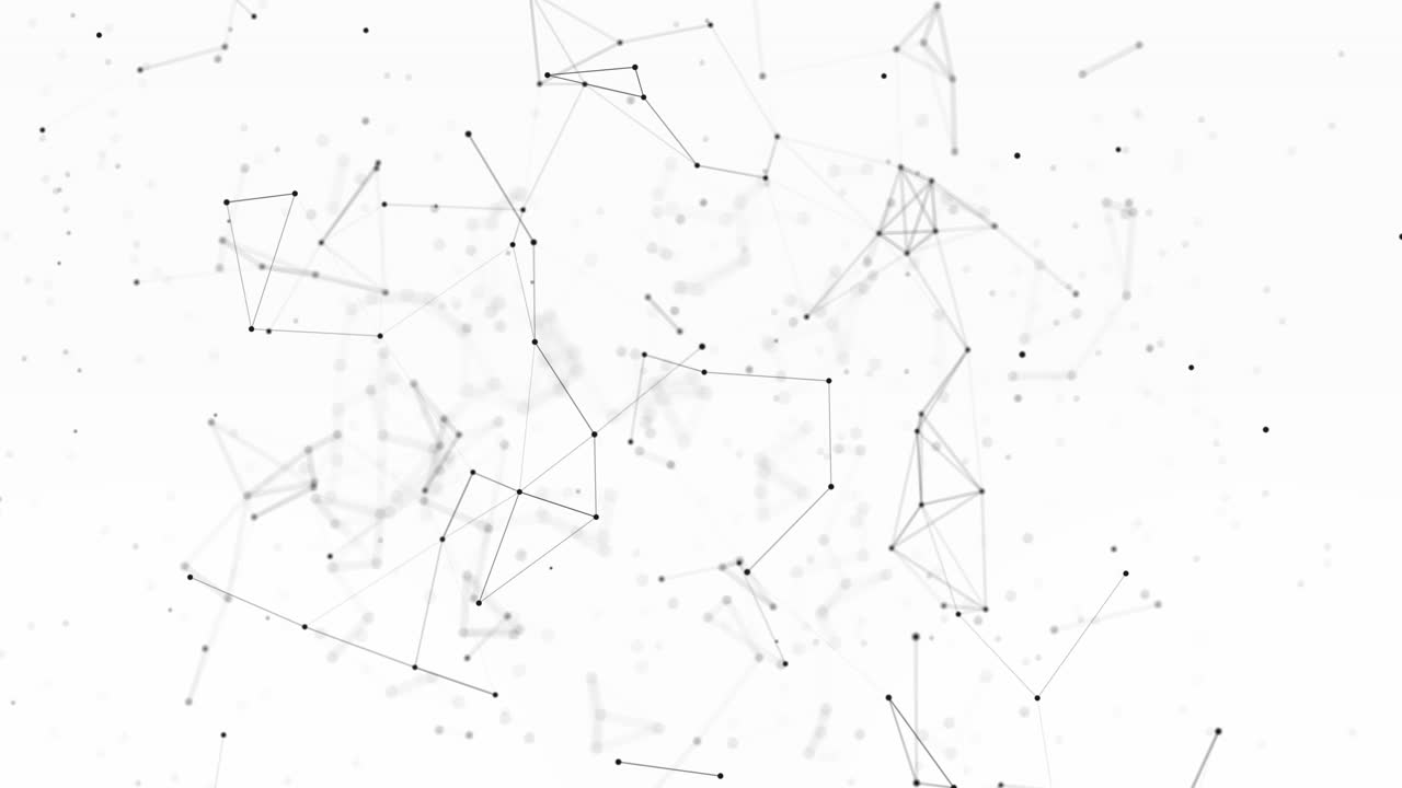 3D-tilkoblede linjeprikker futuristisk digital bakgrunn forretningsvitenskap teknologi nettverksnodebølge.