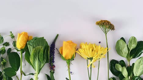 yellow flowers arrangement