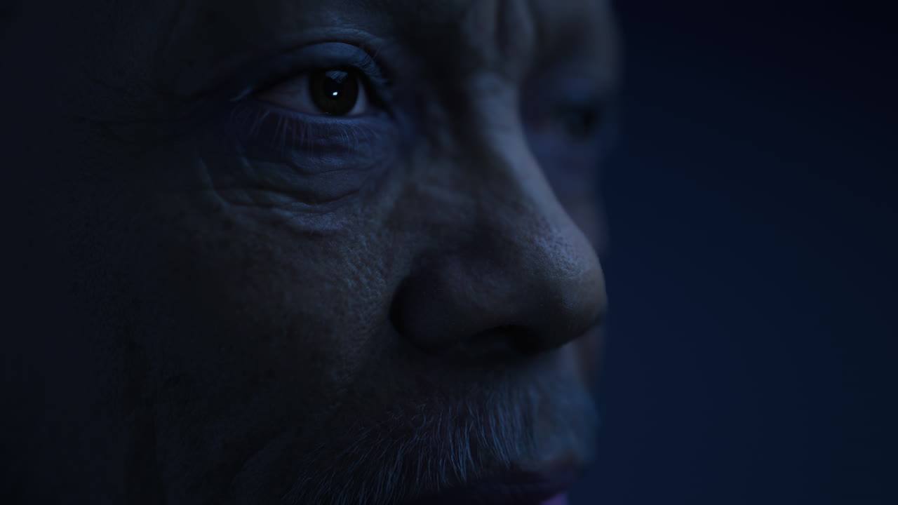 retrato de estudio de un apuesto hombre negro africano