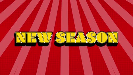 Animation-of-new-seasons-text-over-red-stripes-background