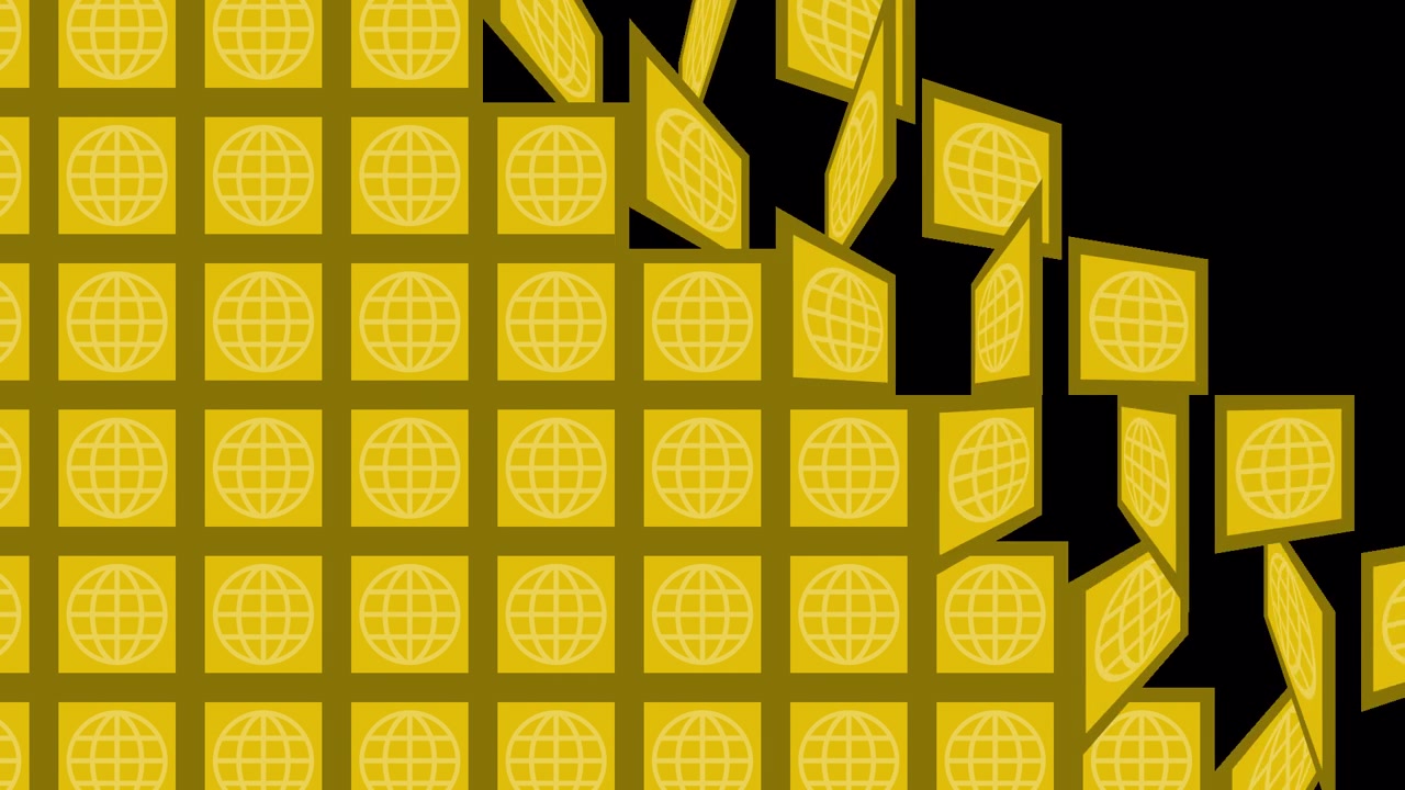 Gold Globe Pattern Background