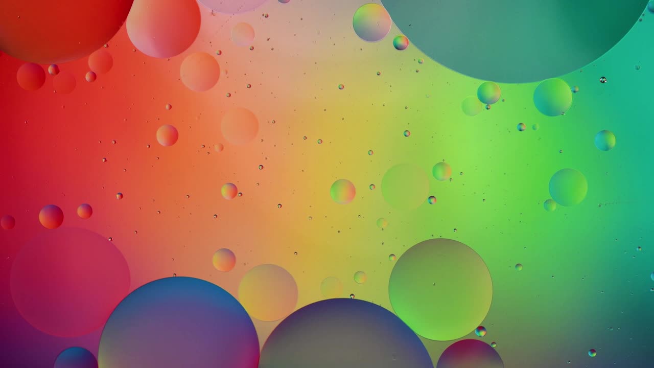 burbujas abstractas de colores