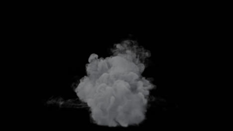 grey smoke explosion effect