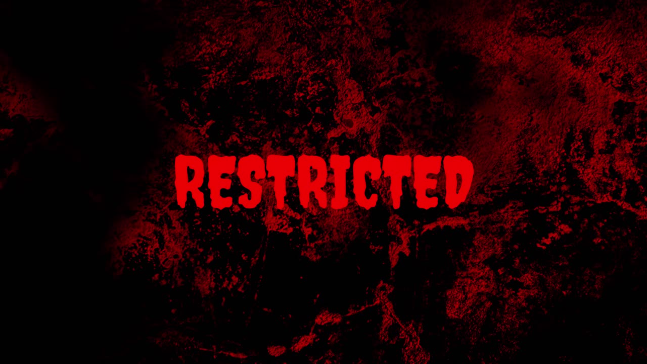 Pulsating Restricted Text on Dark Grunge Background