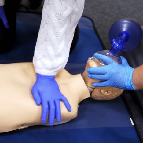 mannequin and intubation set for advance cardiac life support training. medical courses for paramedics