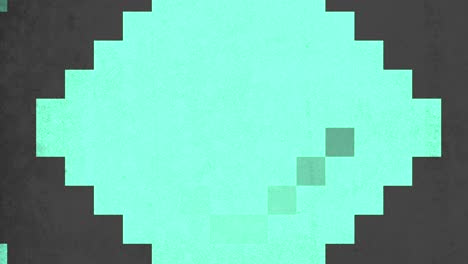 cuadrado pixelado azul en negrita con apariencia distorsionada