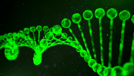 green dna chain loop