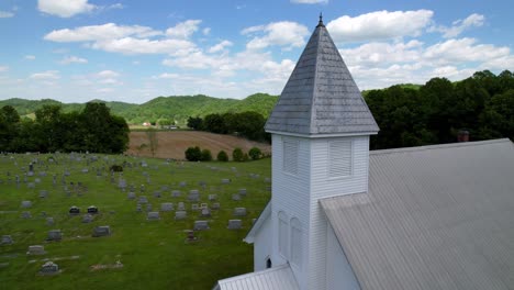 órbita-Lenta-Alrededor-De-La-Capilla-De-La-Iglesia-Cerca-De-Damasco-Y-Abingdon-Virginia