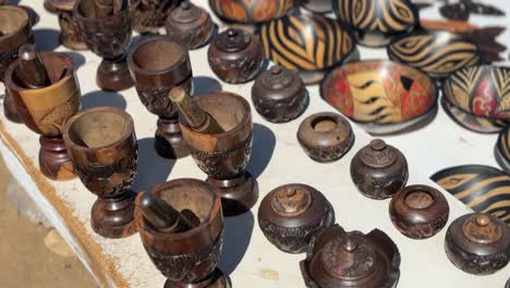 african curios sold at the market