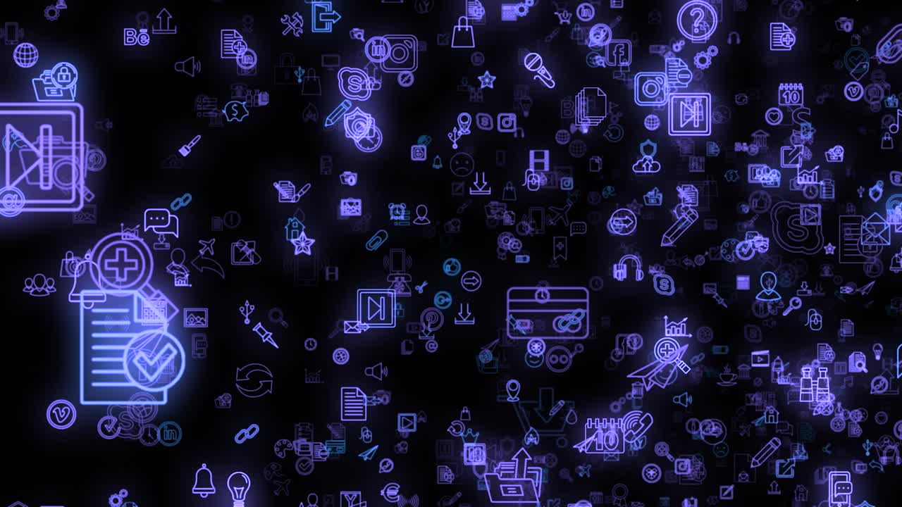 Abstract digital icons