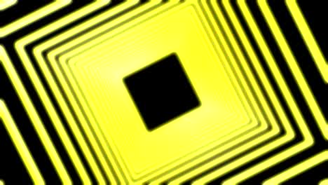 el brillo brillante de la luz de neón cuadrados láser en color negro. colorido fondo geométrico fluorescente abstracto. loopable render 3d futurista. animación de moda moderna para el diseño de transmisión, espectáculo, club.