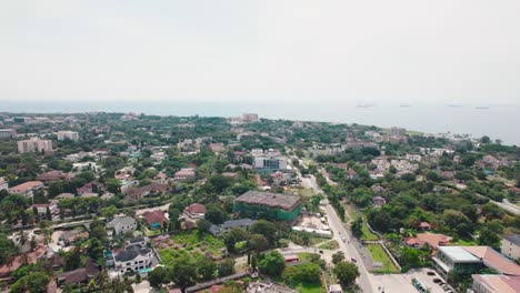cityscape of masaki, an administrative ward in kinondoni district of the dar es salaam region in tanzania