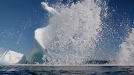 iceberg and waves