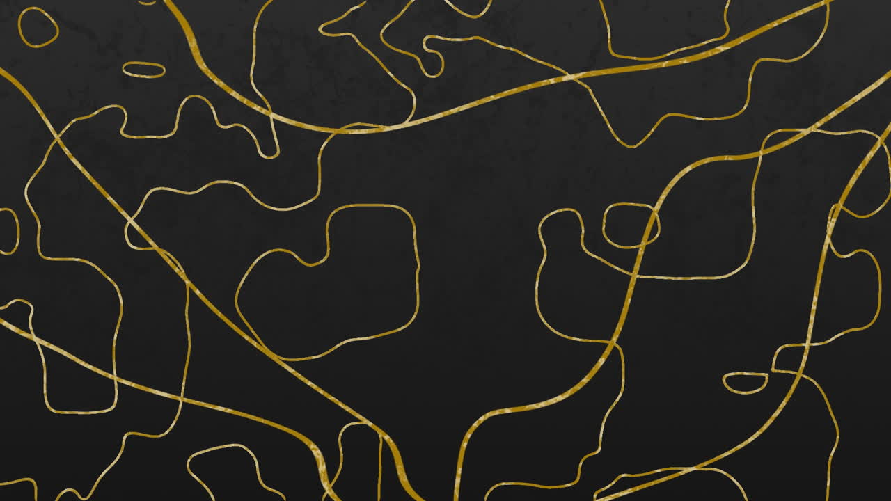 animación de formas y líneas que se mueven sobre un fondo negro