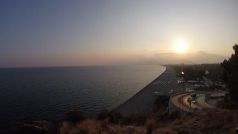 Beach-sunset-timelapse-4k-sunny