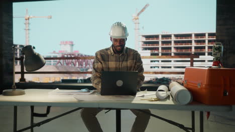 engineer working on a construction site