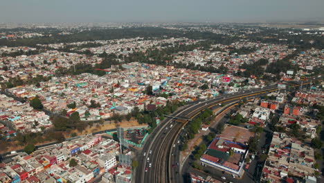 vista de pájaro del pintoresco y amplio centro de la ciudad de méxico desde arriba
