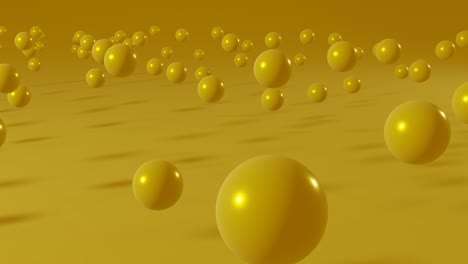 yellow balls on an orange background. minimal motion graphic seamless loop animation